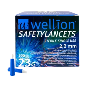 Безпечні ланцети Wellion 23G, 200 шт.